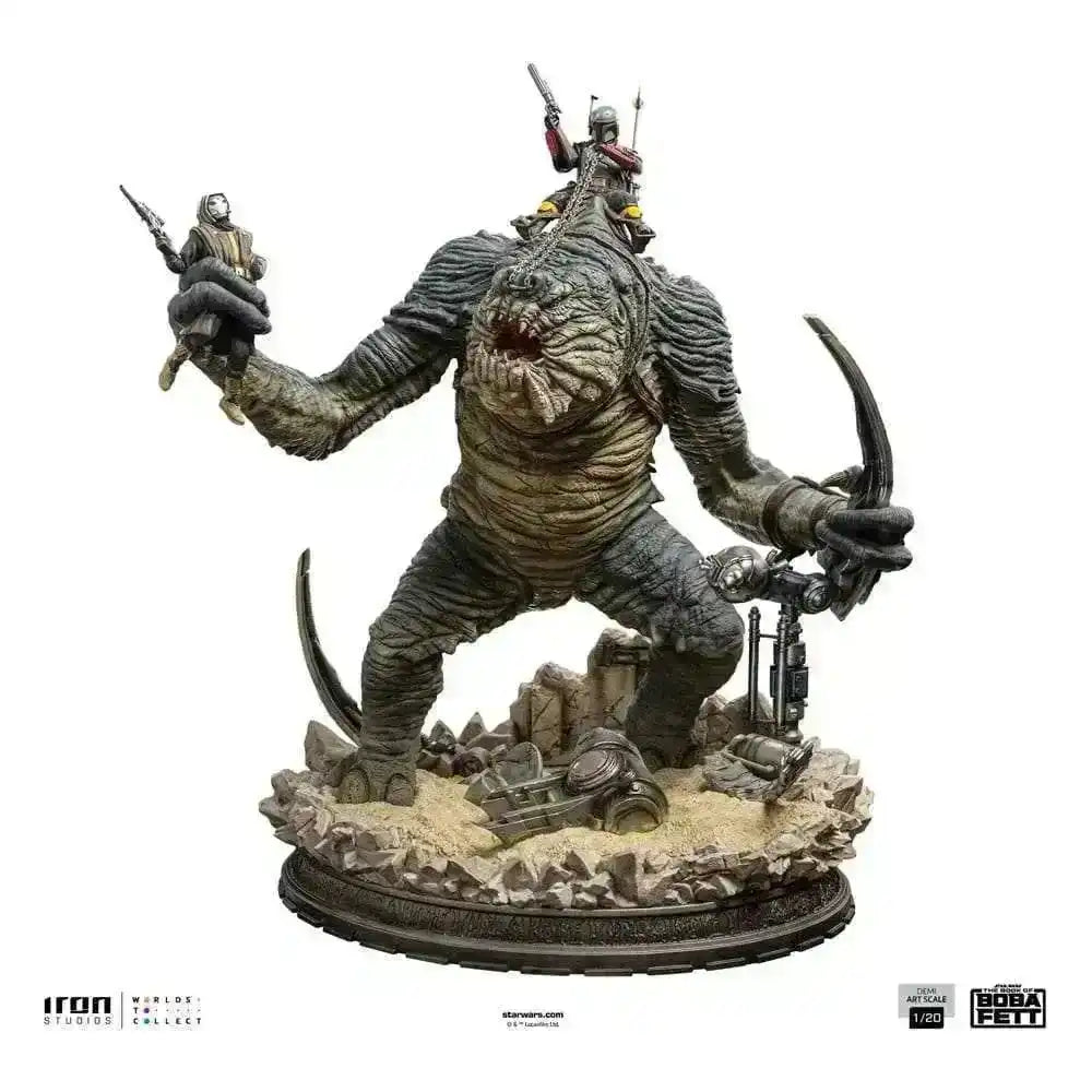Das Buch von Boba Fett Demi Art Scale Statue 1/20 Boba Fett & Rancor 38 cm - Smalltinytoystore