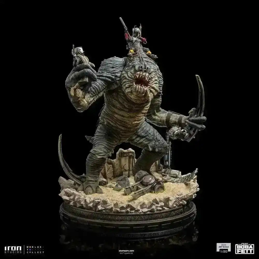 Das Buch von Boba Fett Demi Art Scale Statue 1/20 Boba Fett & Rancor 38 cm - Smalltinytoystore