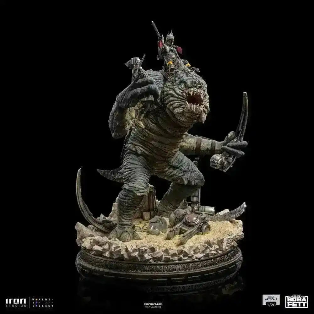 Das Buch von Boba Fett Demi Art Scale Statue 1/20 Boba Fett & Rancor 38 cm - Smalltinytoystore
