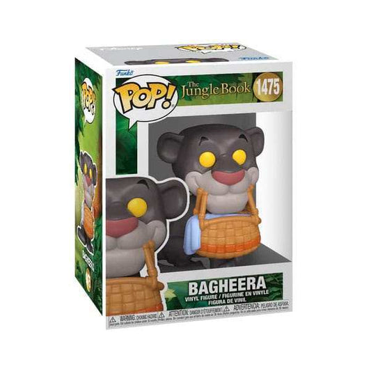 Das Dschungelbuch POP! Disney Vinyl Figur Bagheera w/basket 9 cm - Smalltinytoystore