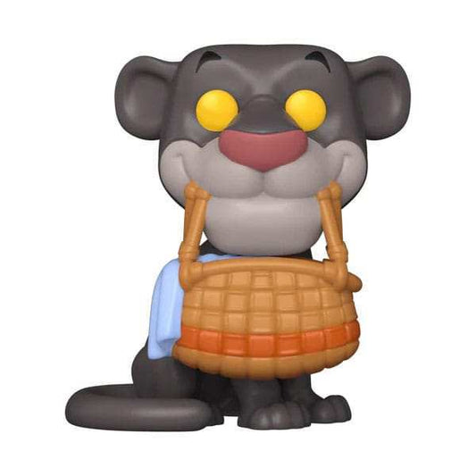 Das Dschungelbuch POP! Disney Vinyl Figur Bagheera w/basket 9 cm - Smalltinytoystore
