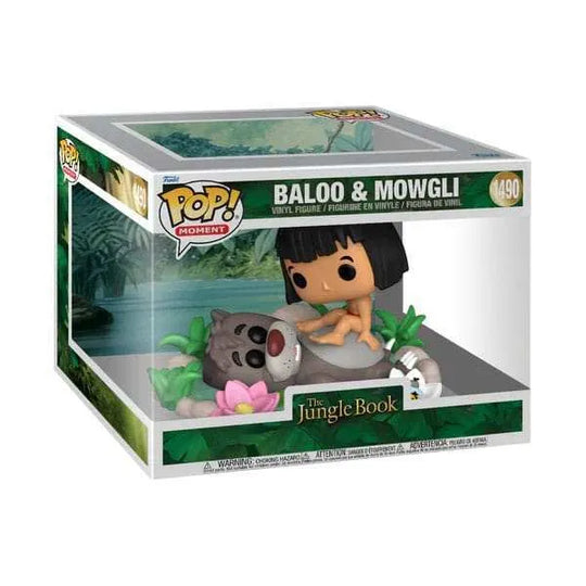Das Dschungelbuch POP Moments Vinyl Figuren Baloo & Mowgli 11 cm - Smalltinytoystore
