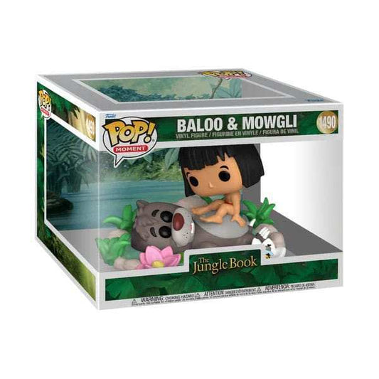 Das Dschungelbuch POP Moments Vinyl Figuren Baloo & Mowgli 11 cm - Smalltinytoystore