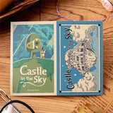 Das Schloss im Himmel Sticker Robot & Castle Laputa Retro