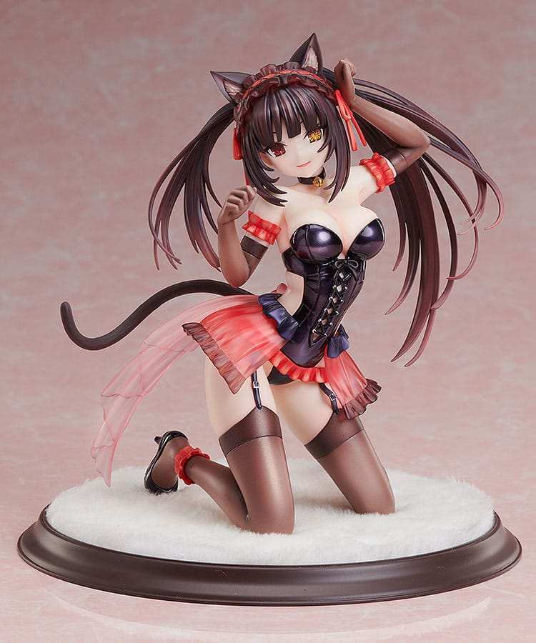 Date A Live Statue 1/7 Kurumi Tokisaki Cat Ears Ver. 17 cm - Smalltinytoystore