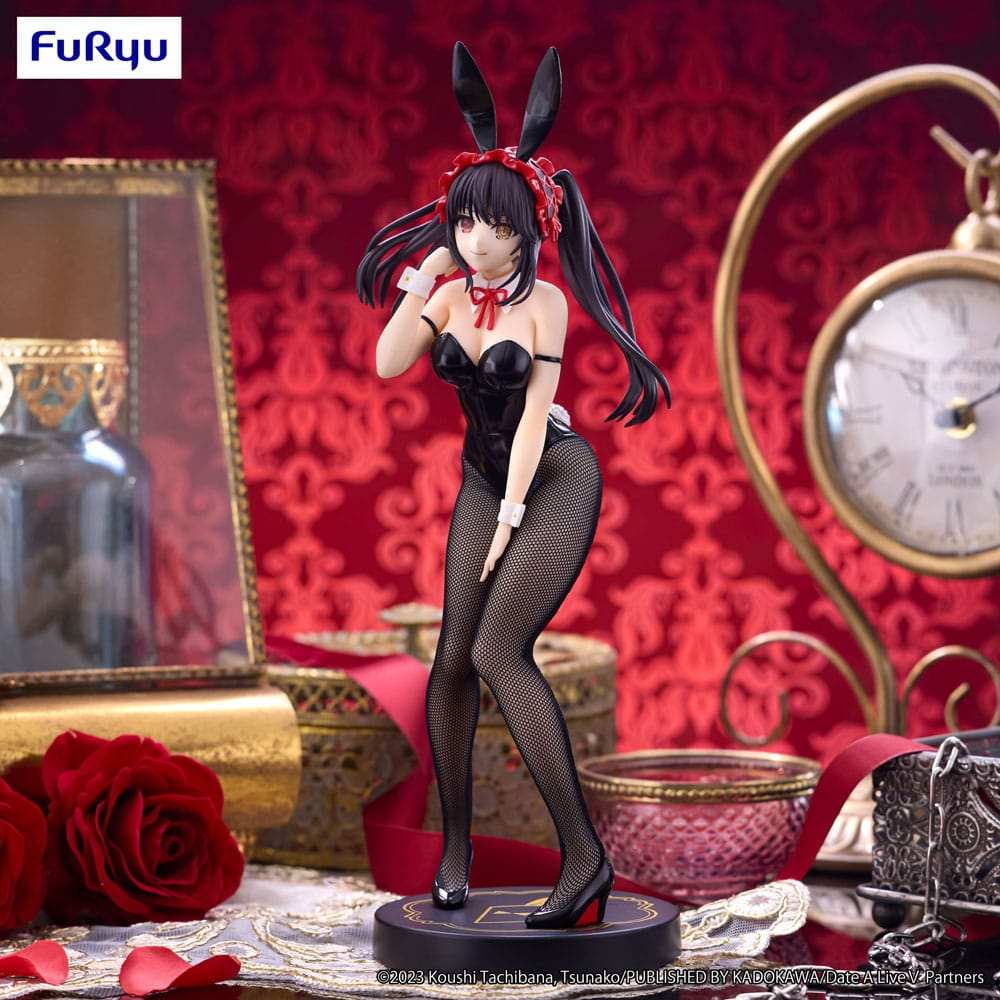Date A Live V BiCute Bunnies PVC Statue Kurumi Tokisaki Black Color Ver. 29 cm - Smalltinytoystore