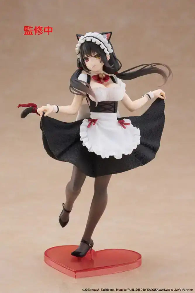 Date A Live V Coreful PVC Statue Kurumi Tokisaki Cat Ear Maid Ver. 18 cm - Smalltinytoystore