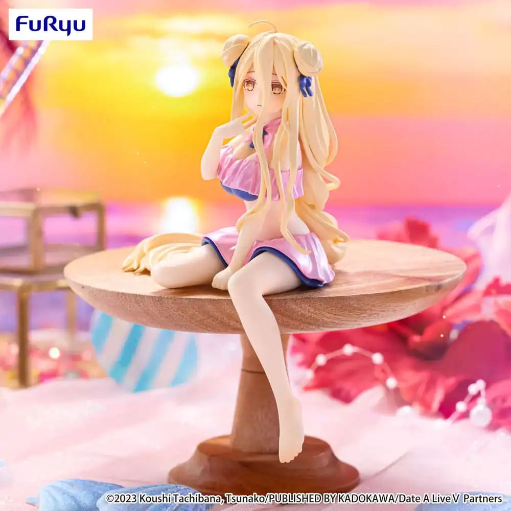 Date A Live V Noodle Stopper PVC Statue Mukuro Hoshimiya Swimsuit Pastel Pink Color Ver. 13 cm