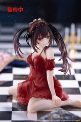 Date A Live V PVC Statue Desktop Cute Figure Kurumi Tokisaki Nightwear Ver. Renewal 13 cm - Smalltinytoystore