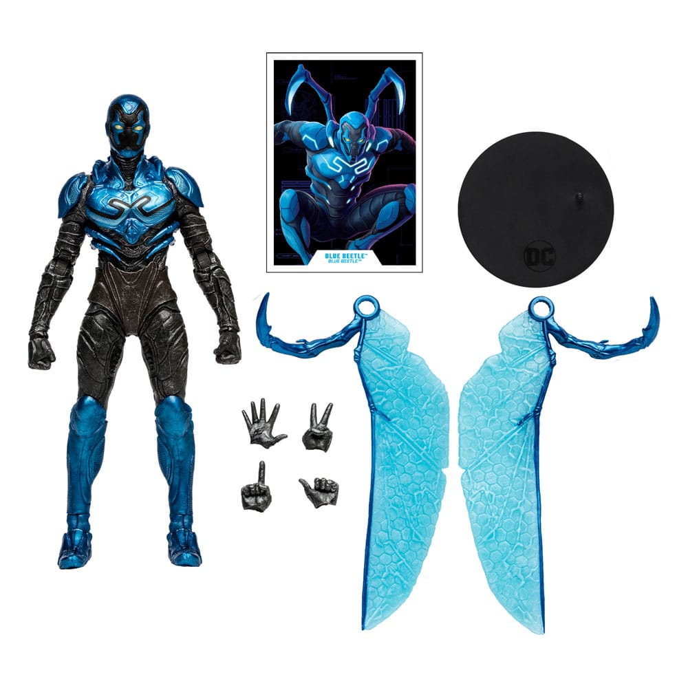 DC Blue Beetle Actionfigur Blue Beetle (Battle Mode) 18 cm - Smalltinytoystore