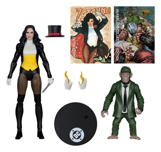 DC Classic McFarlane Actionfigur Zatanna with Detective Chimp Collector Edition #53 18 cm