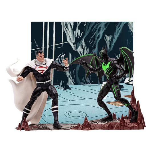 DC Collector Actionfigur 2er-Pack Batman Beyond Vs Justice Lord Superman 18 cm - Smalltinytoystore