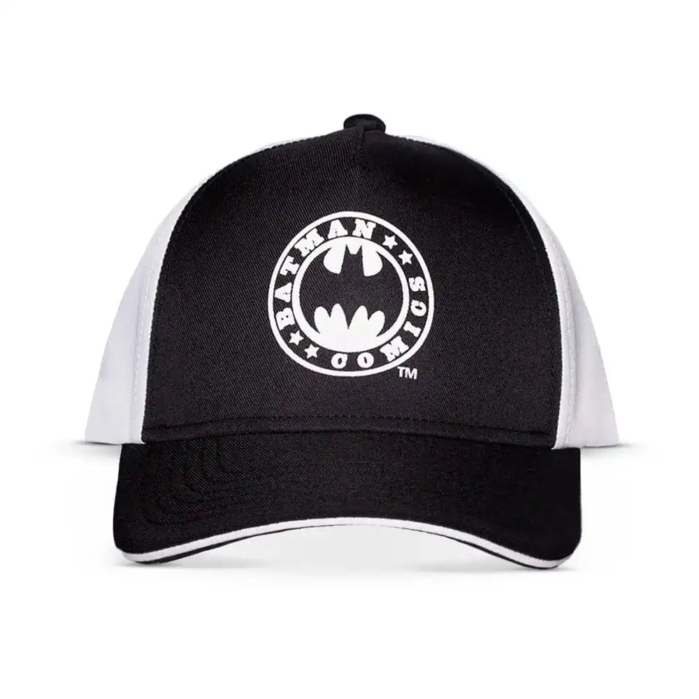DC Comics Baseball Cap Batman Logo Black & White - Smalltinytoystore
