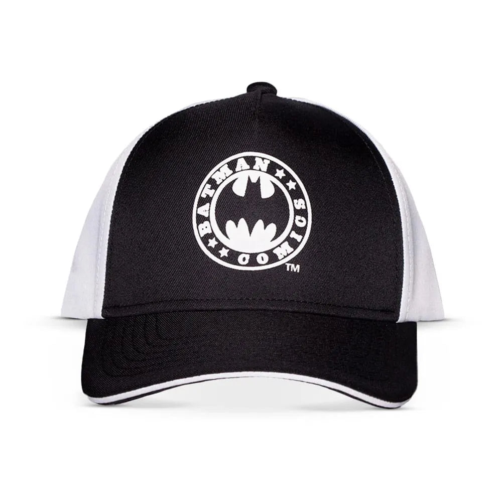 DC Comics Baseball Cap Batman Logo Black & White - Smalltinytoystore