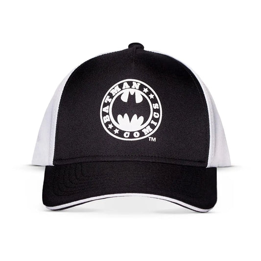 DC Comics Baseball Cap Batman Logo Black & White - Smalltinytoystore
