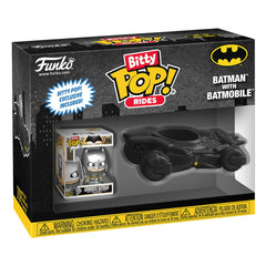 DC Comics Bitty POP! Rides Vinyl Figur Batman w/Batmobile 2,5 cm - Smalltinytoystore