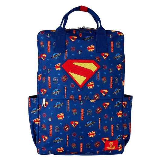 DC Comics by Loungefly Full-Size Nylon Rucksack Superman - Smalltinytoystore