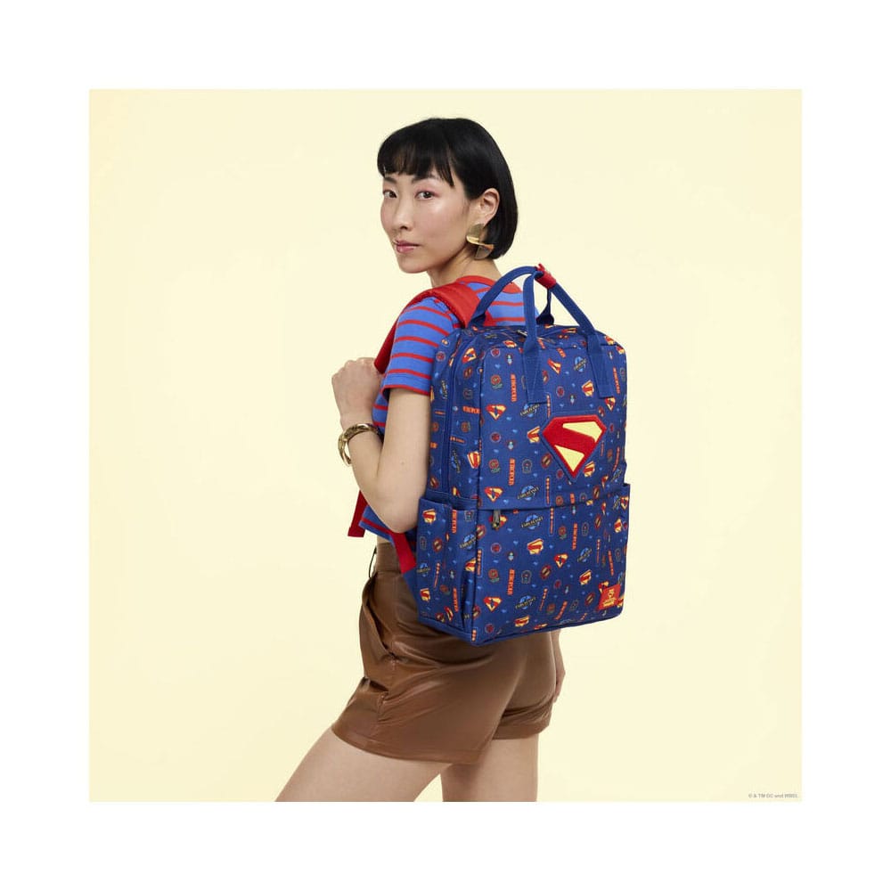 DC Comics by Loungefly Full-Size Nylon Rucksack Superman - Smalltinytoystore