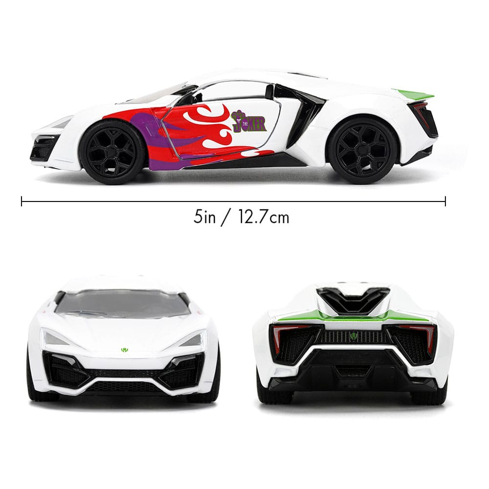 DC Comics Diecast Modell 1/32 Lykan Hypersport Joker - Smalltinytoystore