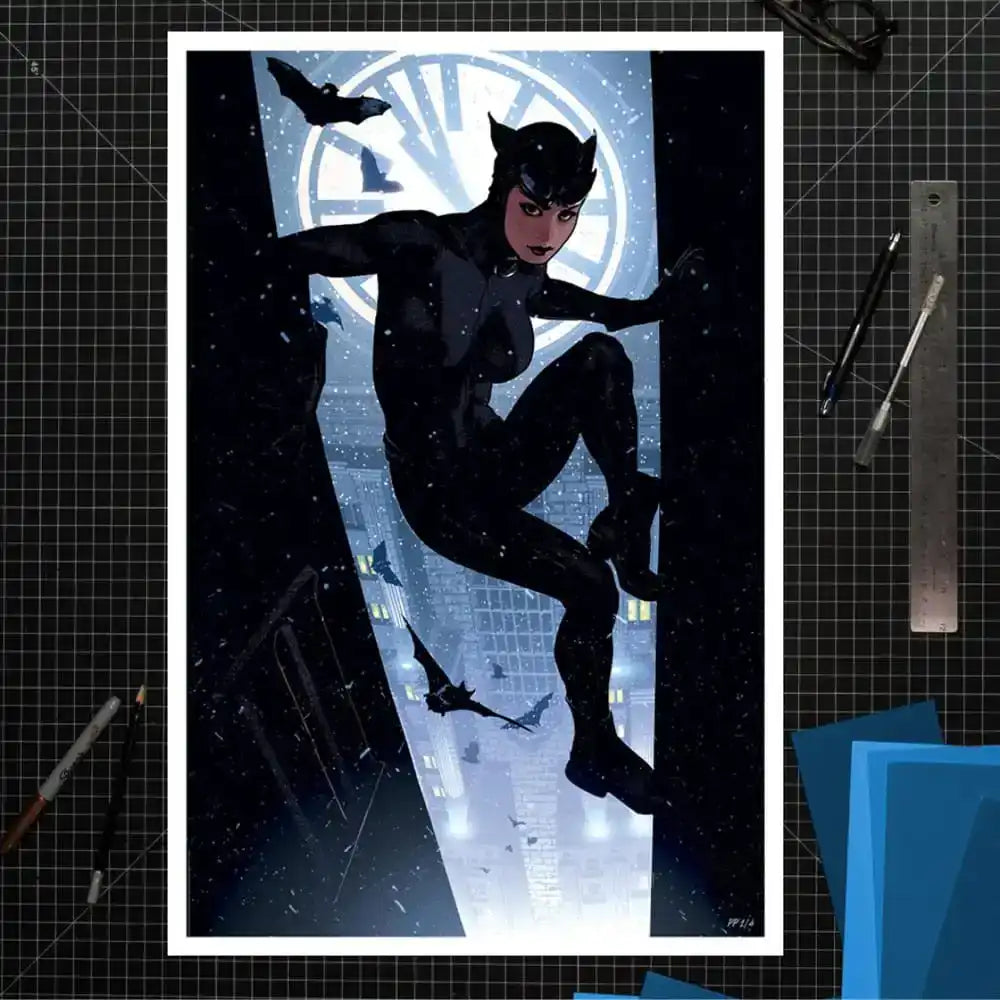 DC Comics Kunstdruck Catwoman 41 x 61 cm - ungerahmt