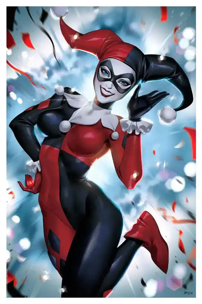 DC Comics Kunstdruck Harley Quinn 41 x 61 cm - ungerahmt - Smalltinytoystore