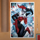 DC Comics Kunstdruck Harley Quinn 41 x 61 cm - ungerahmt - Smalltinytoystore