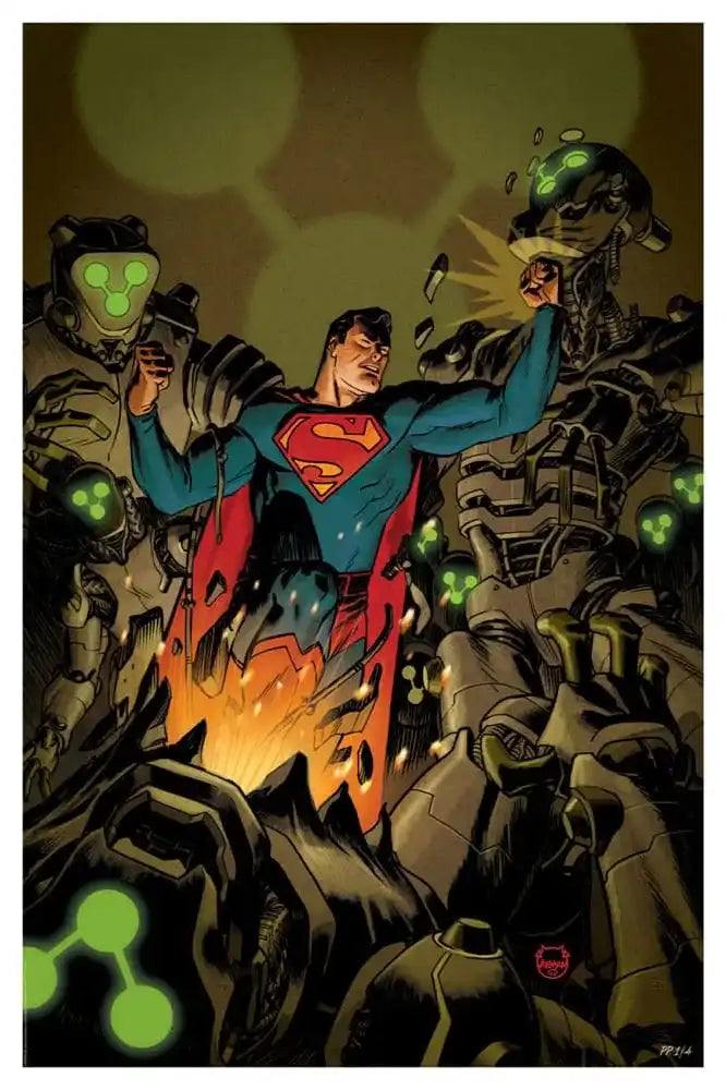 DC Comics Kunstdruck Superman Space Age 61 x 41 cm - ungerahmt