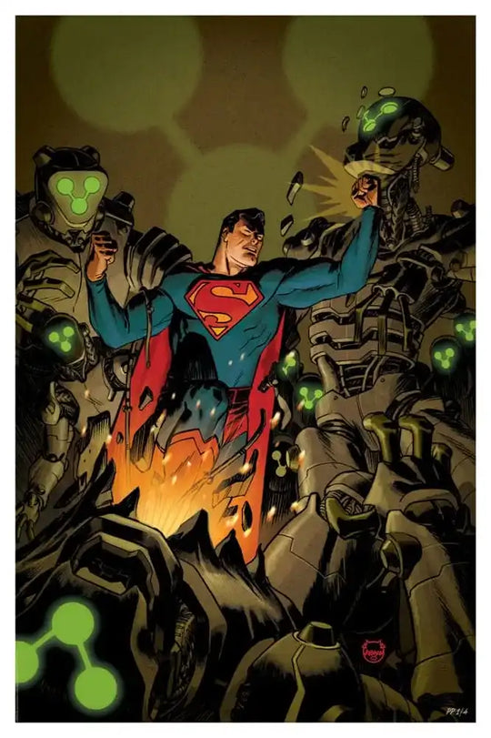 DC Comics Kunstdruck Superman Space Age 61 x 41 cm - ungerahmt