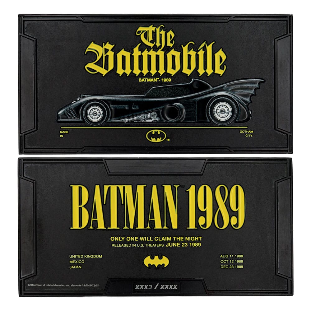 DC Comics Metallbarren Batman Batmobile XL Limited Edition - Smalltinytoystore
