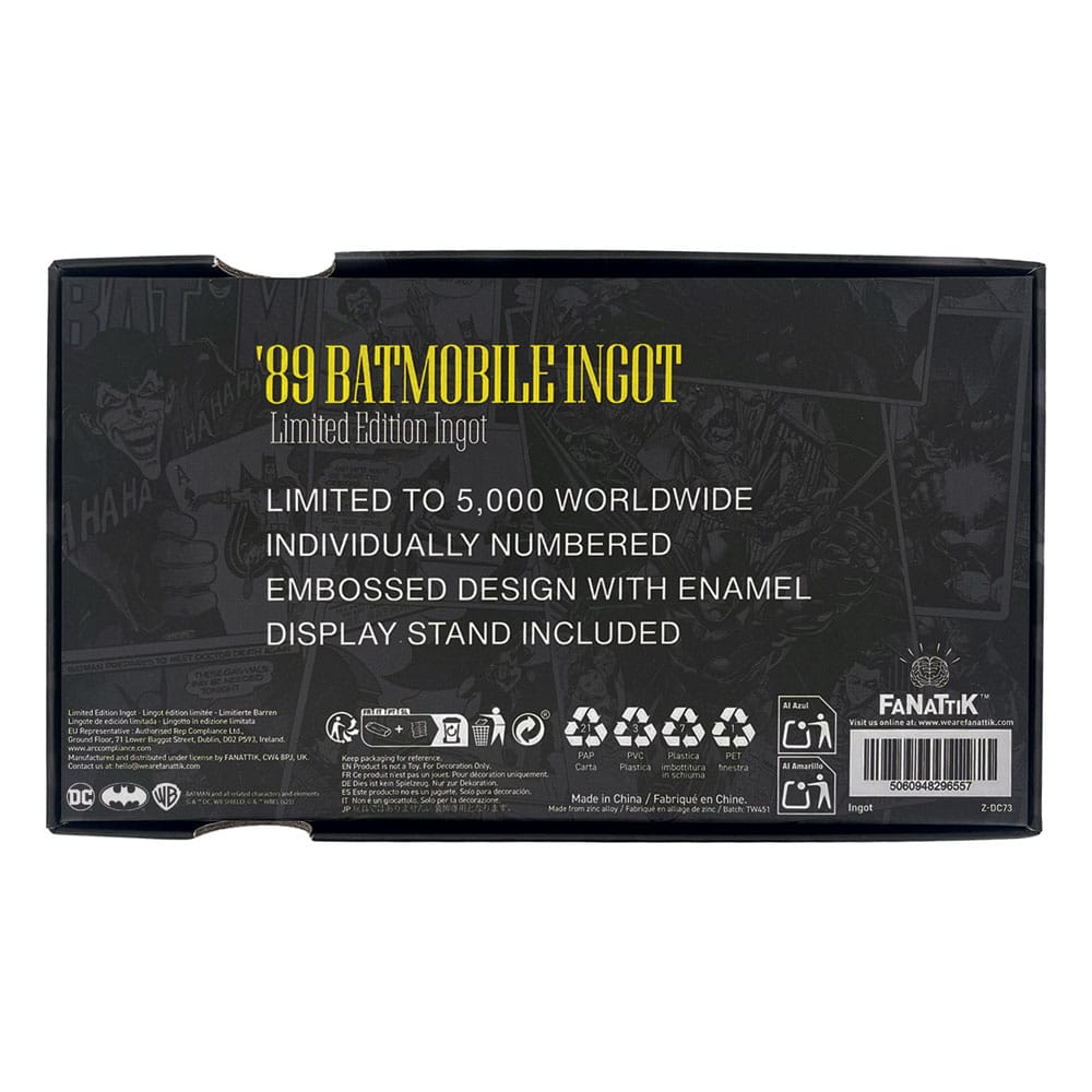 DC Comics Metallbarren Batman Batmobile XL Limited Edition - Smalltinytoystore