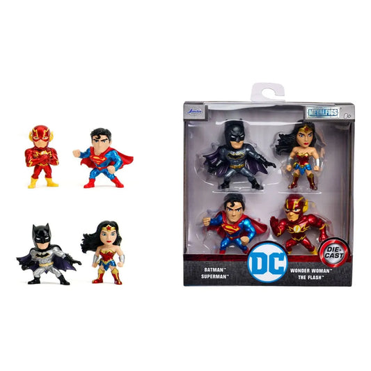 DC Comics Nano Metalfigs Diecast Minifiguren 4-er Pack Wave 1 4 cm - Smalltinytoystore