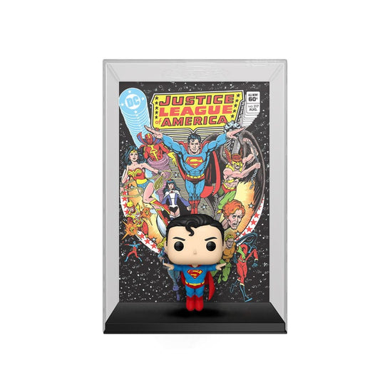 DC Comics POP! Comic Cover Vinyl Figur Justice League of America Superman 9 cm - Smalltinytoystore