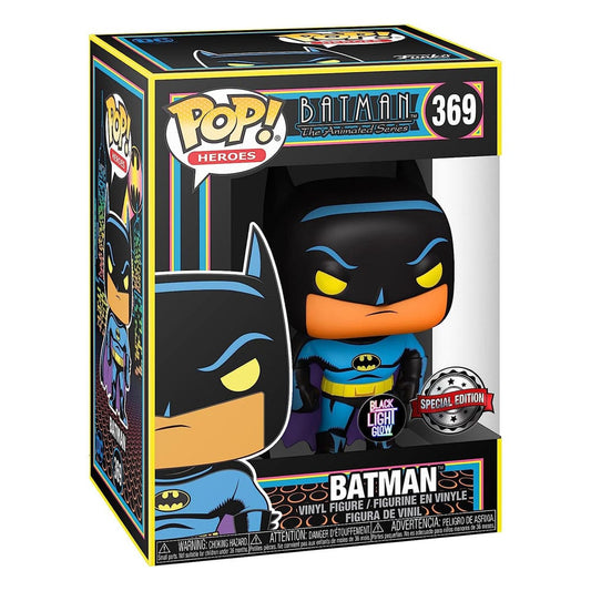 DC Comics POP! Heroes Vinyl Figur Batman(Black Light) 9 cm - Smalltinytoystore