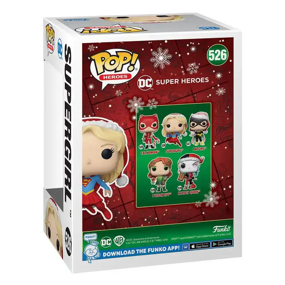 DC Comics POP! Heroes Vinyl Figur Holiday '24- Supergirl 9 cm - Smalltinytoystore