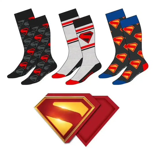 DC Comics Socken 3er-Pack Superman 38-45 - Smalltinytoystore