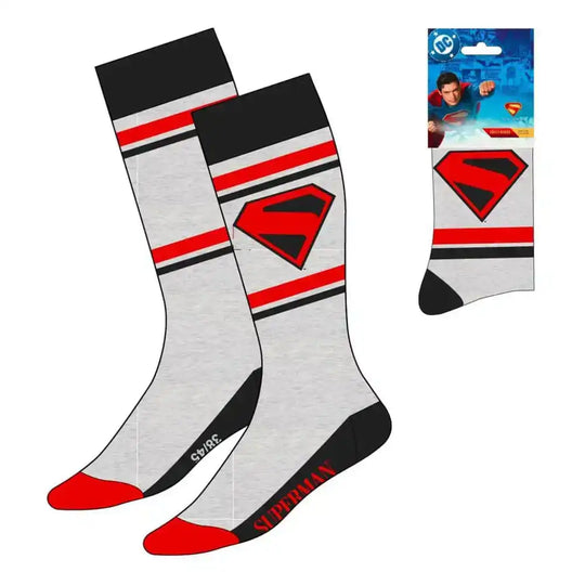 DC Comics Socken Superman Logo Grey 38-45 - Smalltinytoystore