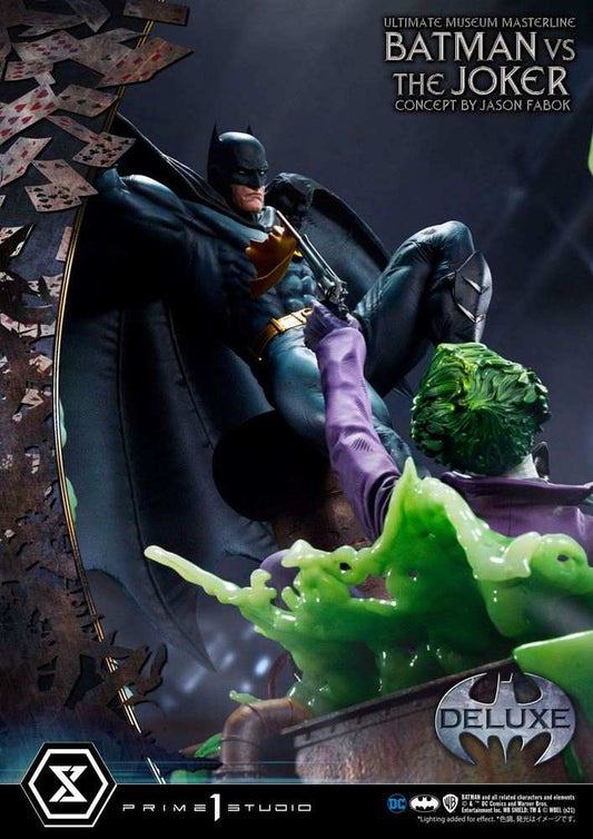 DC Comics Statue 1/3 Batman vs. The Joker by Jason Fabok Deluxe Bonus Version 85 cm - Smalltinytoystore