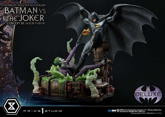 DC Comics Statue 1/3 Batman vs. The Joker by Jason Fabok Deluxe Bonus Version 85 cm - Smalltinytoystore