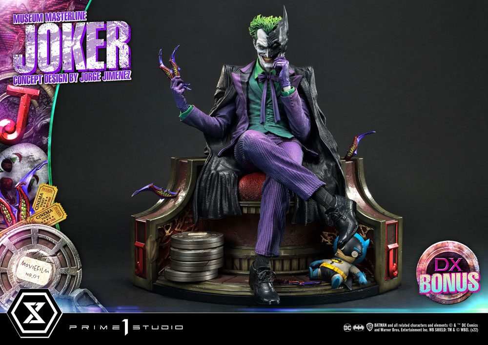 DC Comics Statue 1/3 The Joker Deluxe Bonus Version Concept Design by Jorge Jimenez 53 cm - Smalltinytoystore