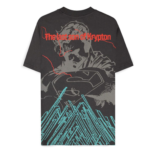 DC Comics T-Shirt Superman Dark Grey son of Krypton Größe XL - Smalltinytoystore