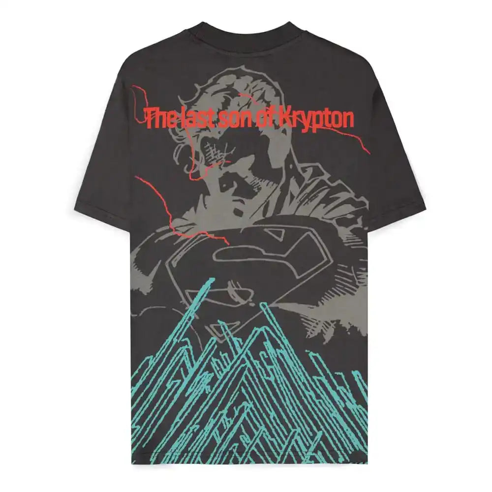 DC Comics T-Shirt Superman Dark Grey son of Krypton - Smalltinytoystore