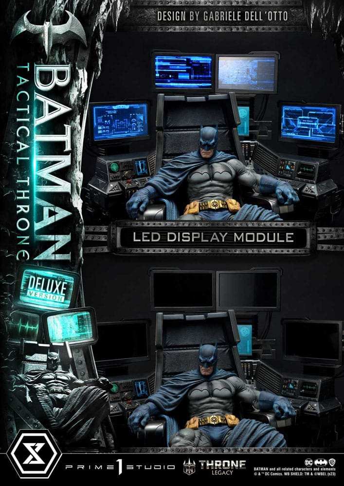 DC Comics Throne Legacy Collection Statue 1/3 Batman Tactical Throne Deluxe Version 57 cm - Smalltinytoystore