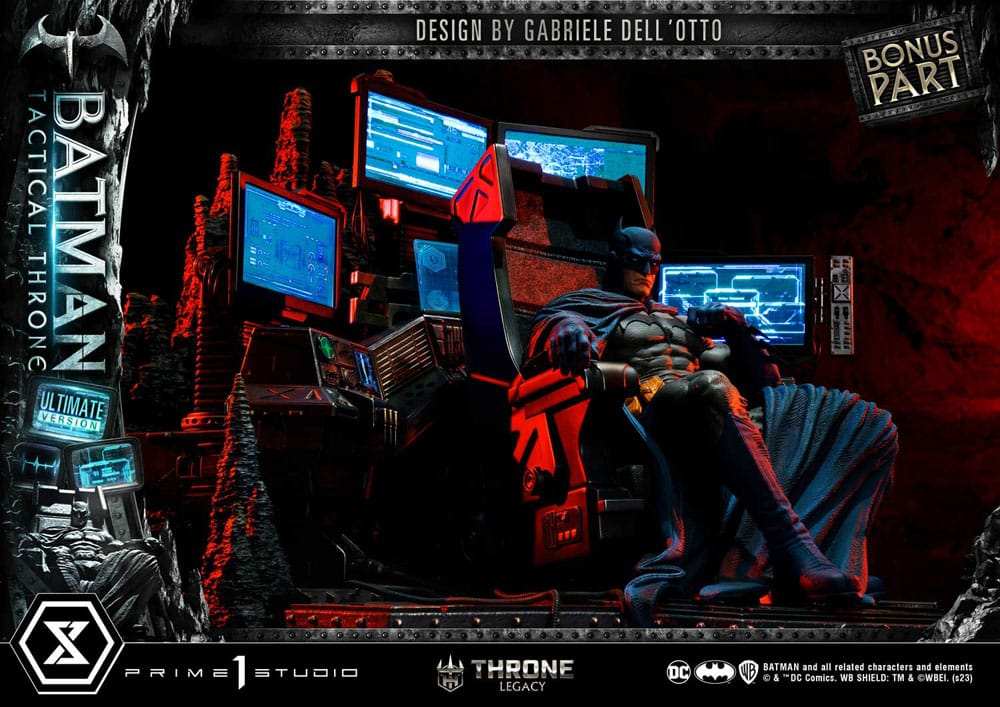 DC Comics Throne Legacy Collection Statue 1/3 Batman Tactical Throne Ultimate Bonus Version 57 cm - Smalltinytoystore