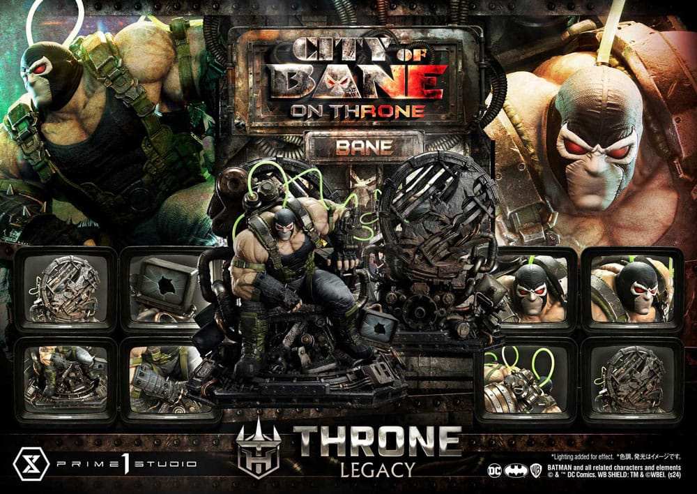 DC Comics Throne Legacy Collection Statue 1/4 Batman Bane on Throne Deluxe Bonus Version 61 cm - Smalltinytoystore