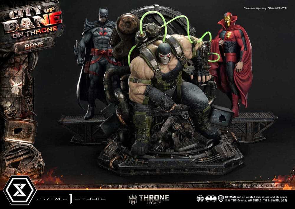DC Comics Throne Legacy Collection Statue 1/4 Batman Bane on Throne Deluxe Bonus Version 61 cm - Smalltinytoystore