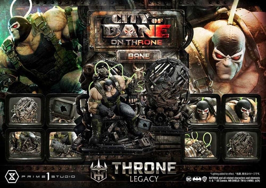 DC Comics Throne Legacy Collection Statue 1/4 Batman Bane on Throne Deluxe Version 61 cm - Smalltinytoystore