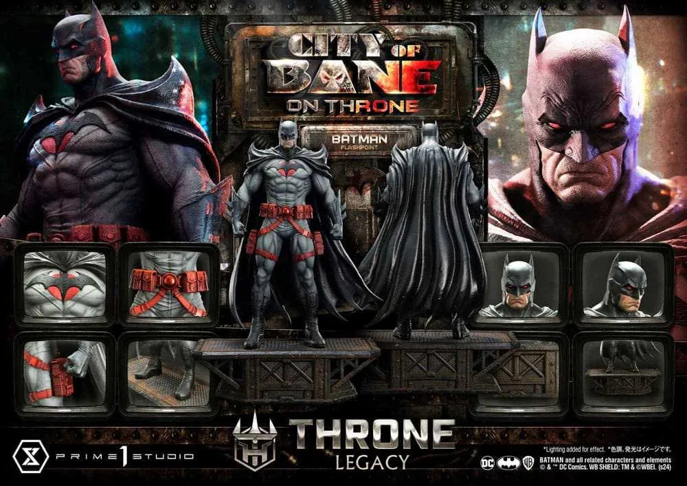 DC Comics Throne Legacy Collection Statue 1/4 Flashpoint Batman Bonus Version 60 cm - Smalltinytoystore