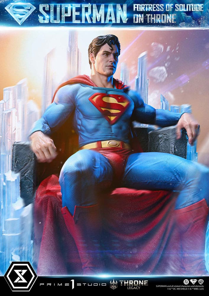 DC Comics Throne Legacy Collection Statue 1/4 Superman Fortress of Solitude on Throne (Design by Gabriele Dell'Otto) 52 cm - Smalltinytoystore