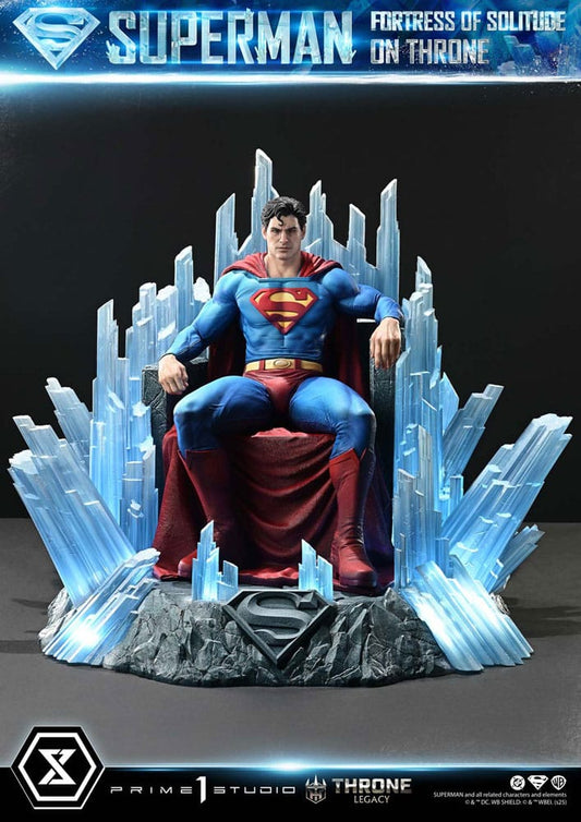DC Comics Throne Legacy Collection Statue 1/4 Superman Fortress of Solitude on Throne (Design by Gabriele Dell'Otto) 52 cm - Smalltinytoystore