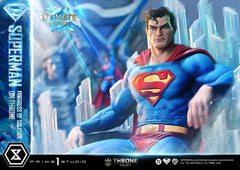 DC Comics Throne Legacy Collection Statue 1/4 Superman Fortress of Solitude on Throne (Design by Gabriele Dell'Otto) Ultimate Bonus Version 52 cm - Smalltinytoystore